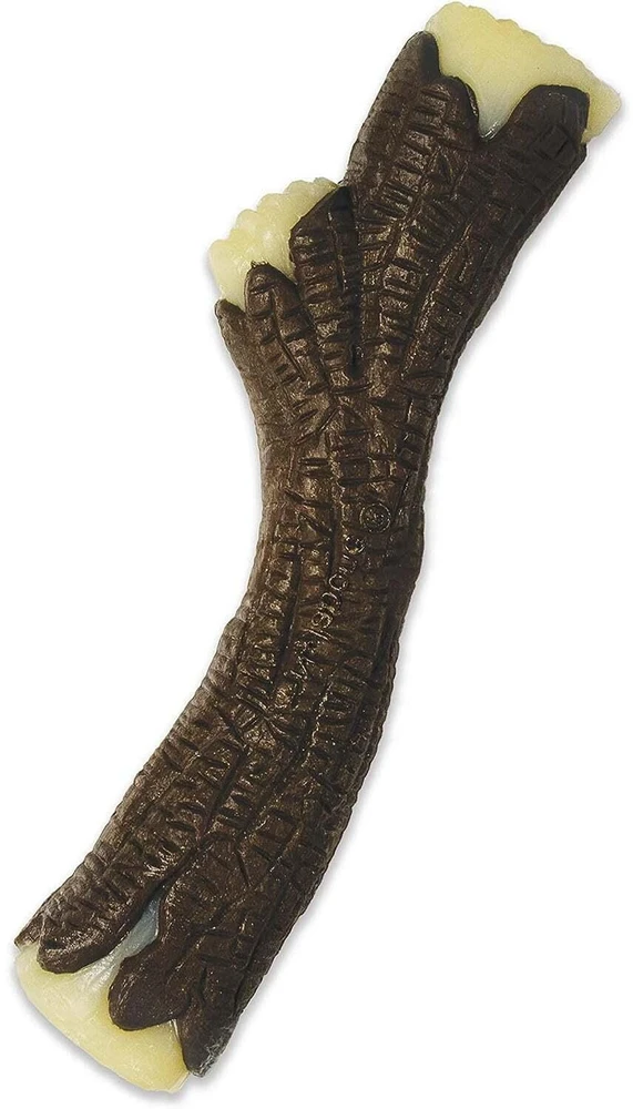 Nylabone Extreme medinio dydžio laužymo pagaliukas – tvirtas, šoninės skonio, saugus žaislas Nylabone