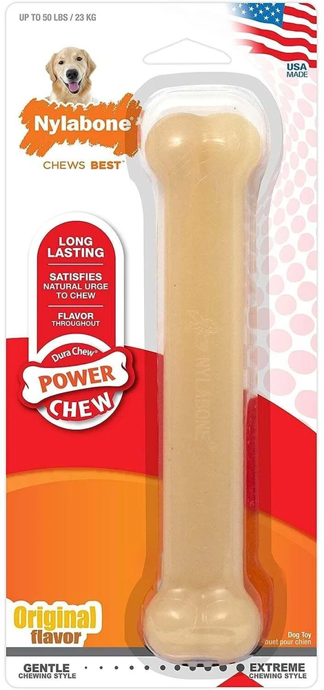 Nylabone Extreme Original kaulas – tvirtas vištienos skonio kramtukas, vidutinio dydžio