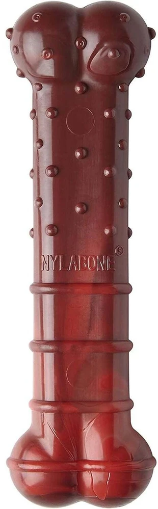 Nylabone Extreme tekstūrinis jautienos vytinimo kaulas – didelis, patvarus dantų kramtalas, džiovinto jautienos skonio