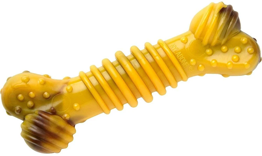 Nylabone Extreme Texture Jautienos ir sūrio kaulas – XL dantų kramtukas, patvarus dizainas su skoniu