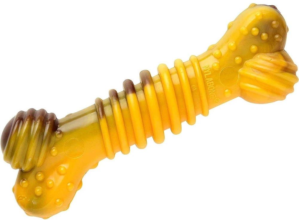 Nylabone Extreme Texture Jautienos ir sūrio kaulas – XL dantų kramtukas, patvarus dizainas su skoniu