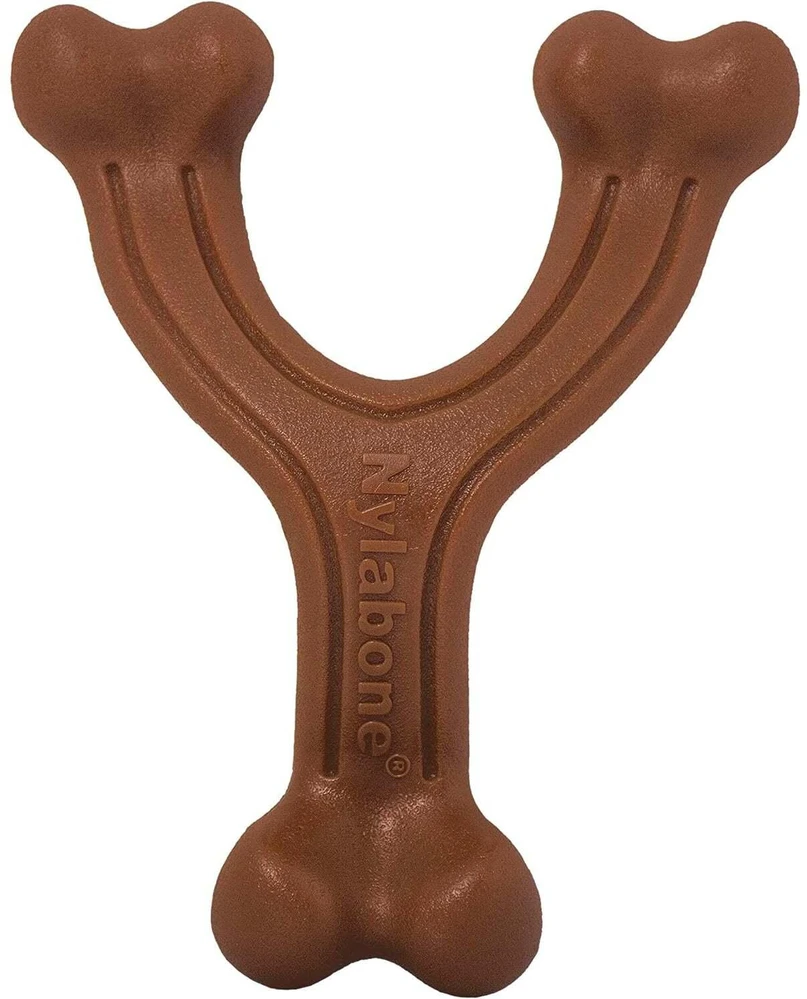 Nylabone Extreme Wishbone Bison Chew – tvirtas, didelis šunų žaislas su tikrovišku bizonų skoniu