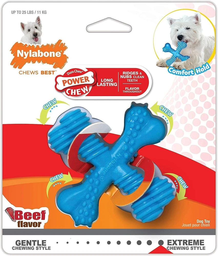 Nylabone Extreme X formos Jautienos kramtukas – didelis patvarus kietas kramtukas, jautienos skonio