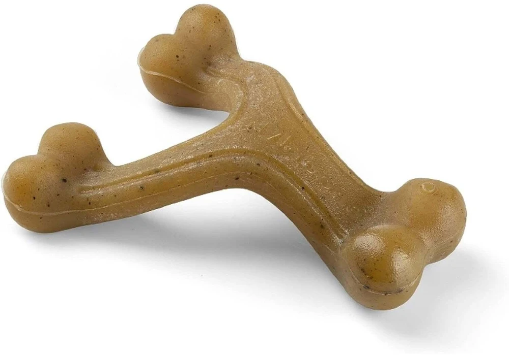 Nylabone Gourmet Wishbone Bacon Chew – Tvirtas didelio dydžio šunims skirtas žaislas su intensyviuBekono skoniu