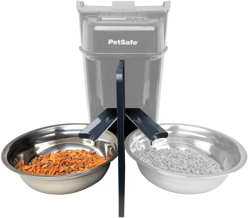 PetSafe 2-Gyvūno Maisto Daliklis – Dviejų Dubenėlių Tvirtinimo Detalė, Suderinama su „Smart Feed“ ir „Healthy Pet“ Lesyklomis
