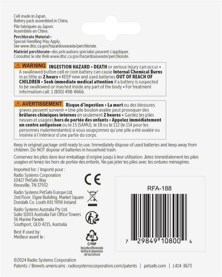 Petsafe 3 Volt RFA-188 elementas dresūrai skirtiems ankakliams