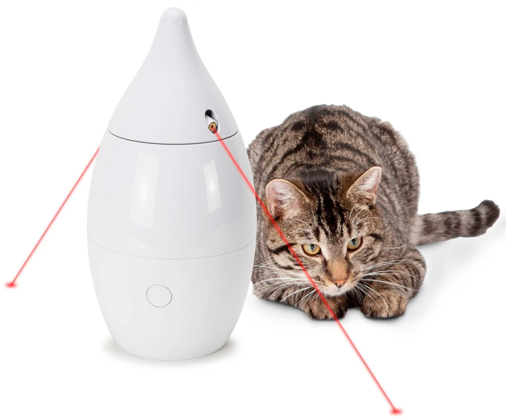 PetSafe automatinis lazerinis žaislas – besisukantis interaktyvus žaislas su dvigubais lazerio spinduliais