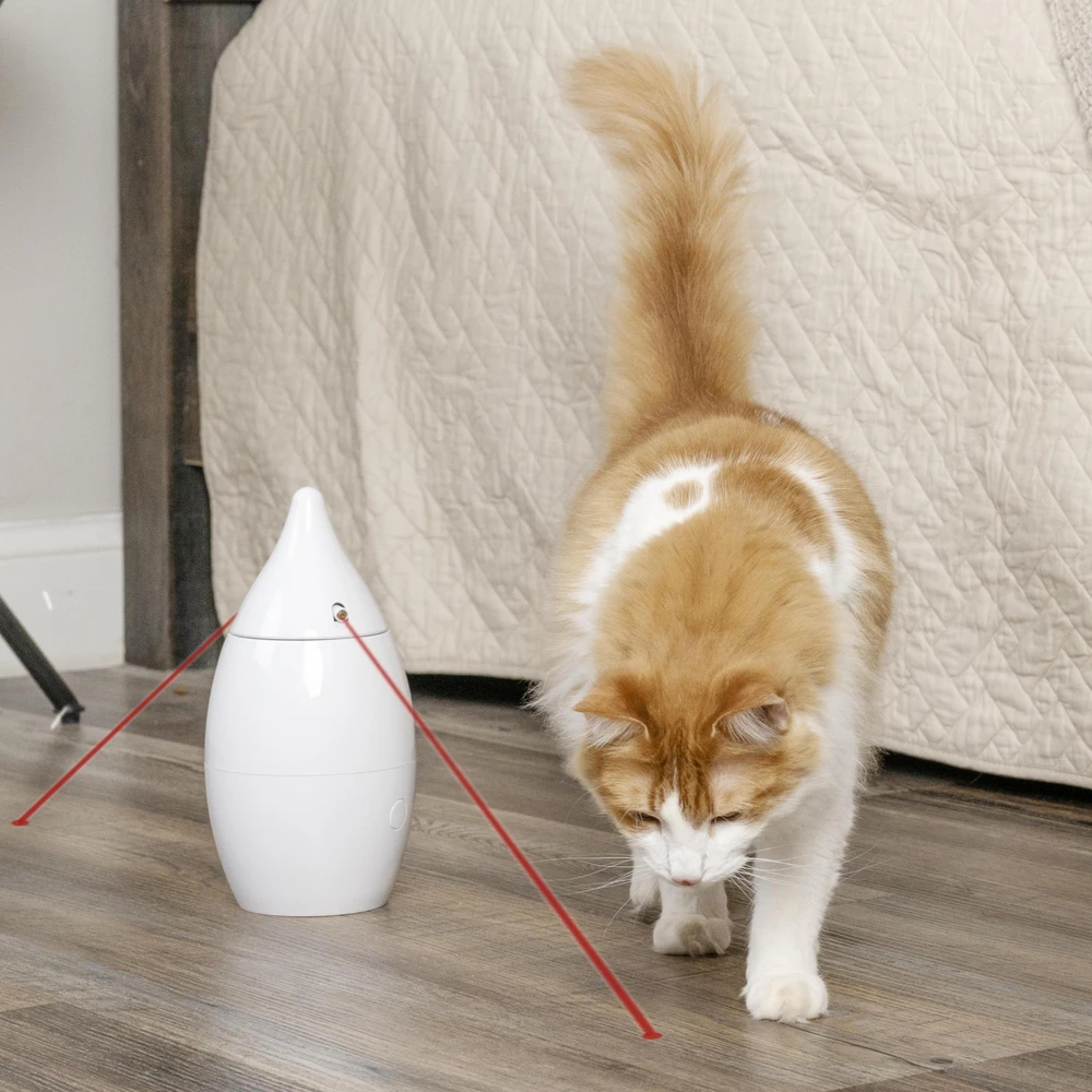 PetSafe automatinis lazerinis žaislas – besisukantis interaktyvus žaislas su dvigubais lazerio spinduliais