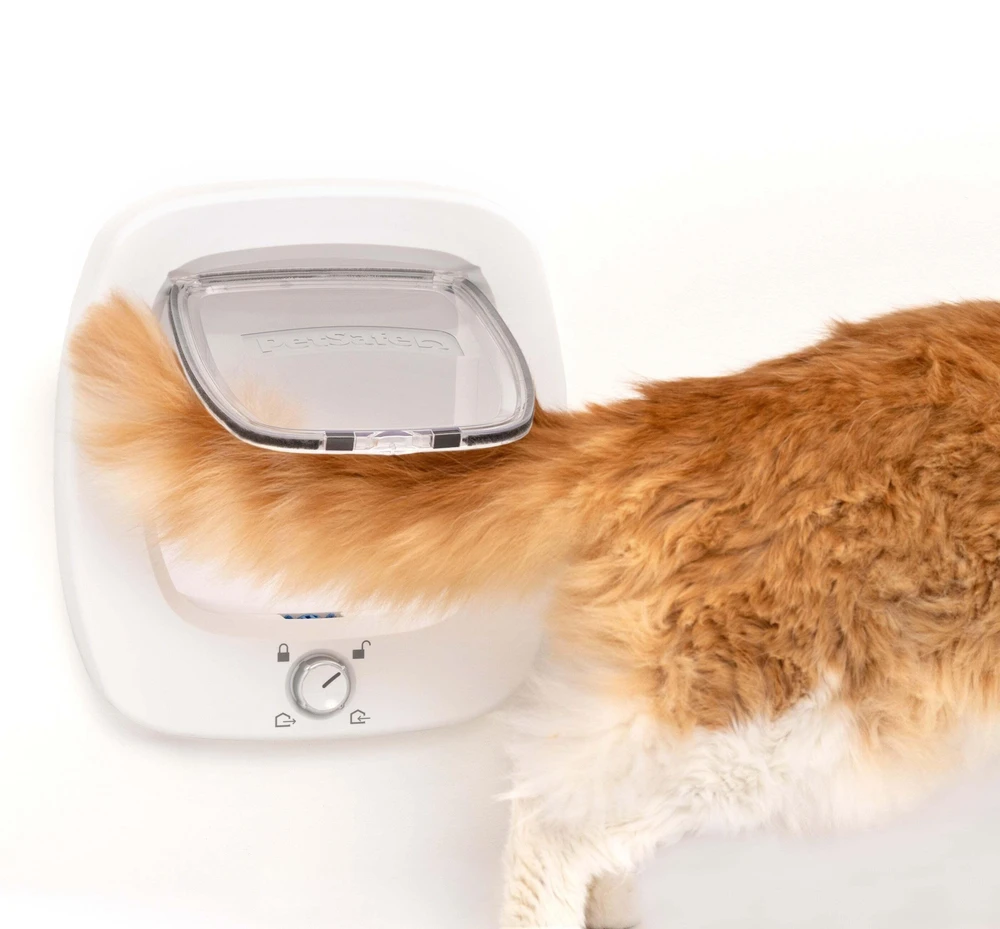PetSafe Didžiojo katino atvartas – didelės durys augintiniams su saugiu užraktu, palaiko iki 11 kg svorį