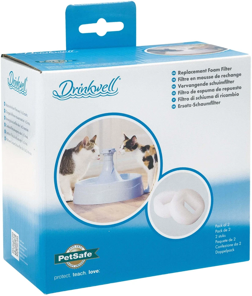 Petsafe Drinkwell 360 plastikiniams fontanėliams-girdykloms skirtas poroloninis filtras 2vnt