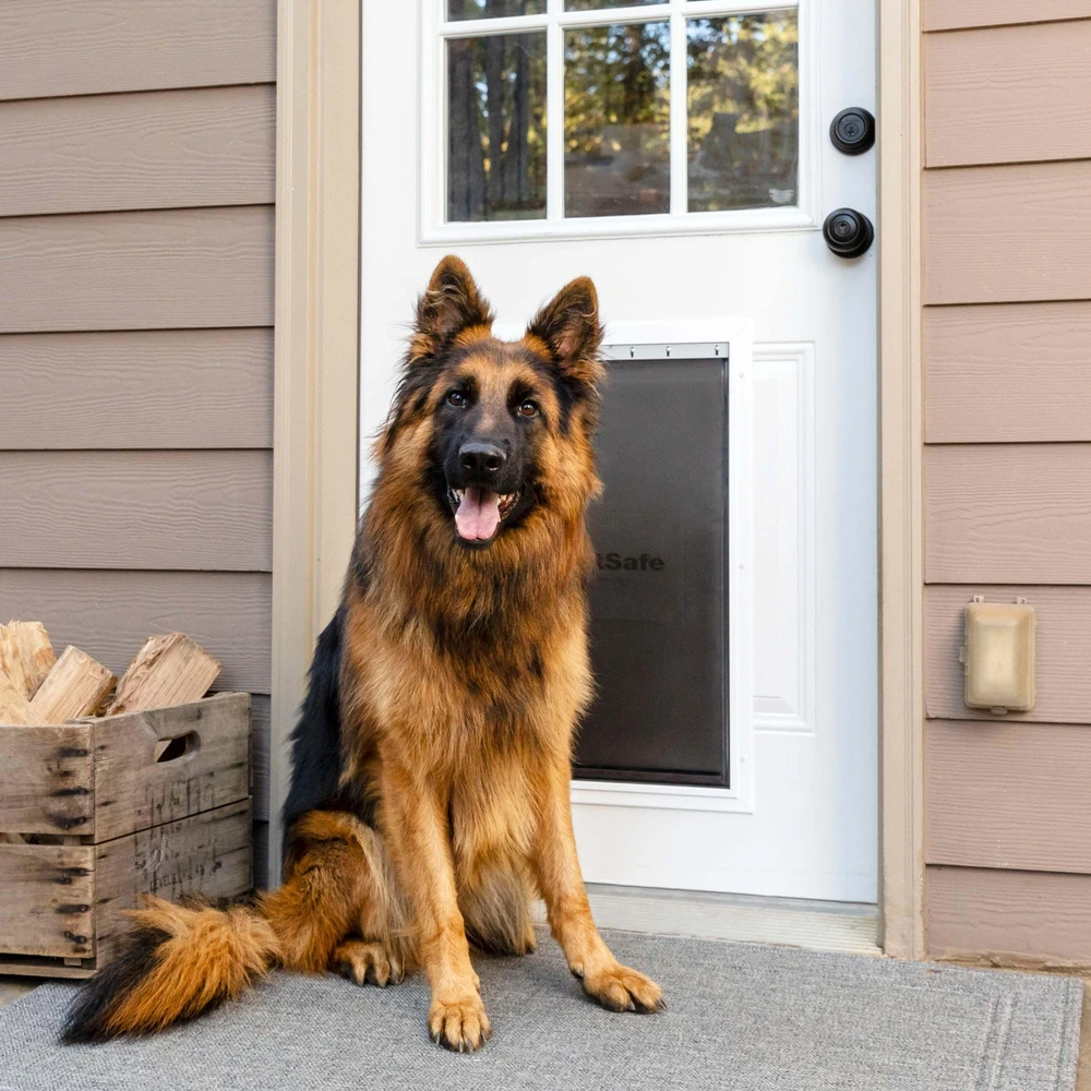 „PetSafe“ Extreme Weather aliuminio durys augintiniams – XL karščiui izoliuojantis sustiprintas metalinis įėjimas