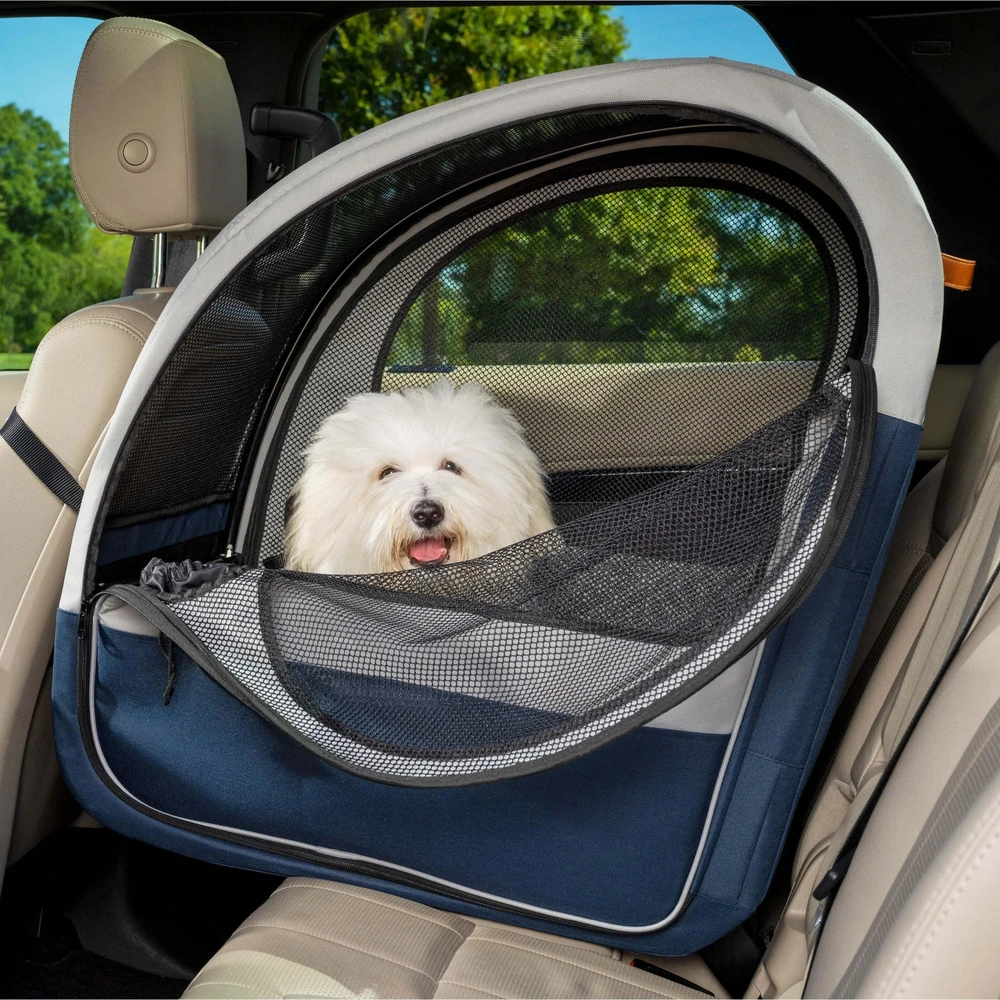 PetSafe Happy Ride sulankstamas kelioninis transportavimo dėklas – didelė automobilinė kėdutė, lengvas dizainas, iki 27 kg