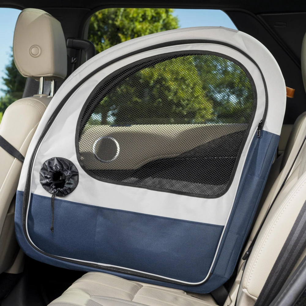 PetSafe Happy Ride sulankstamas kelioninis transportavimo dėklas – didelė automobilinė kėdutė, lengvas dizainas, iki 27 kg