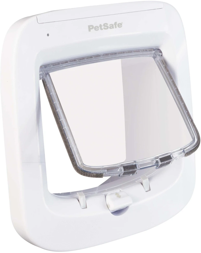 „PetSafe“ mikroschemų katės durelės – automatinis ir rankinis įėjimas, saugios baltos durys