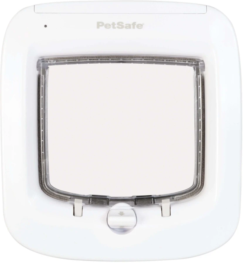 „PetSafe“ mikroschemų katės durelės – automatinis ir rankinis įėjimas, saugios baltos durys