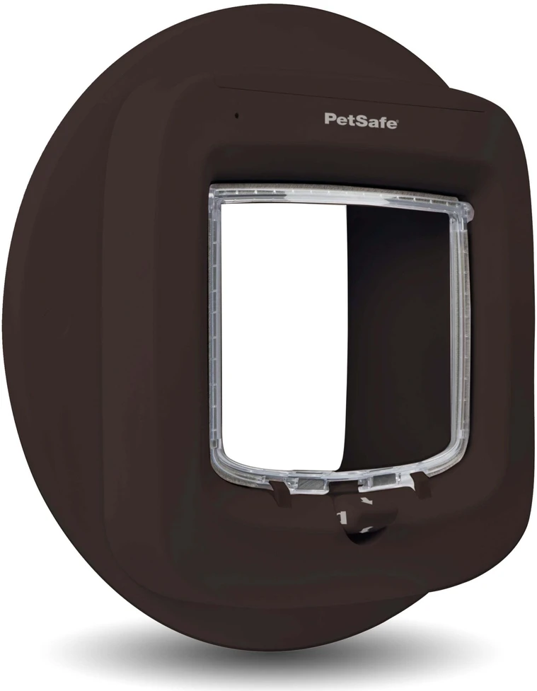 PetSafe mikroschemų katės durelių montavimo adapteris – baltas tvirtinimo žiedas saugiam durų pritaikymui