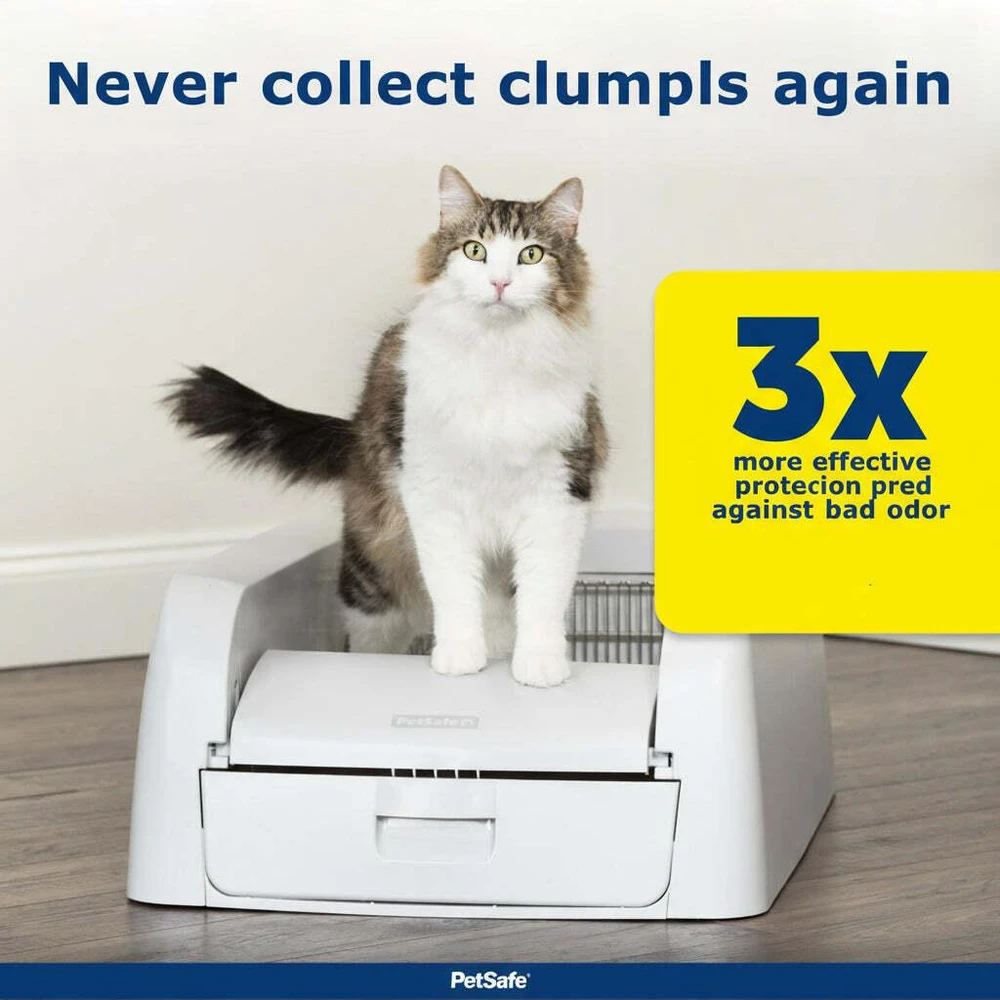 PetSafe „ScoopFree“ savaime išsivalantis kraiko dėžutė – automatinis judesio jutiklis, mažai priežiūros reikalaujantis dizainas