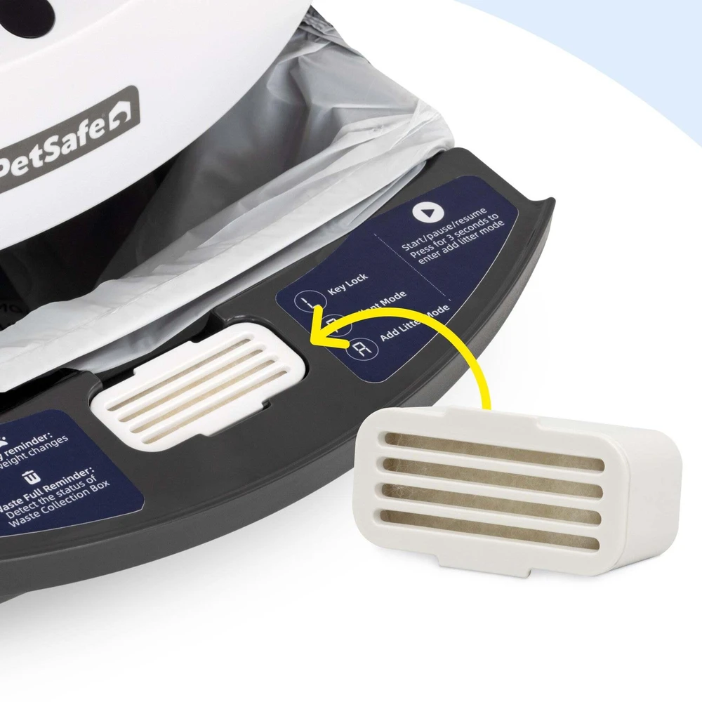 PetSafe SmartSpin pakaitinio kvapo absorberio katės tualetui – Dvigubas komplektas, ilgai išliekanti kvapo kontrolė