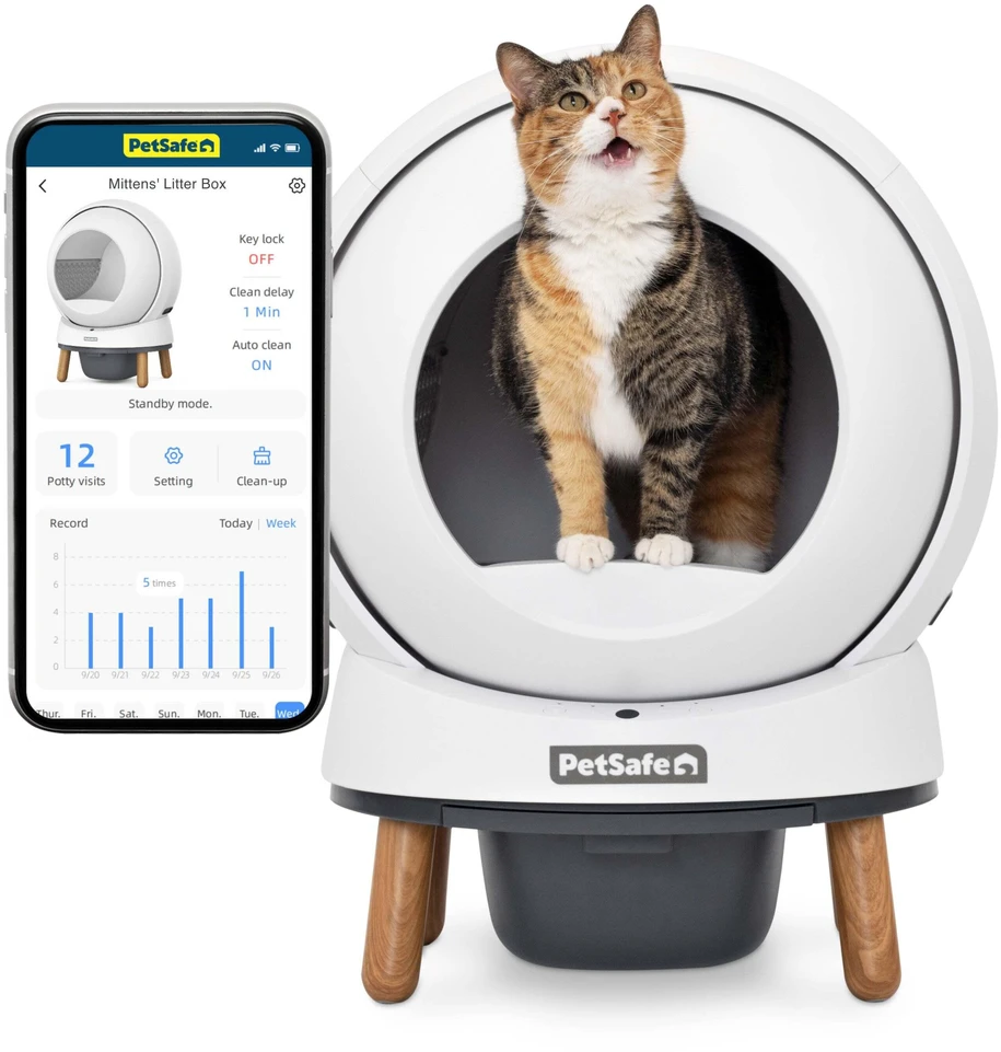 PetSafe SmartSpin pakaitinio kvapo absorberio katės tualetui – Dvigubas komplektas, ilgai išliekanti kvapo kontrolė