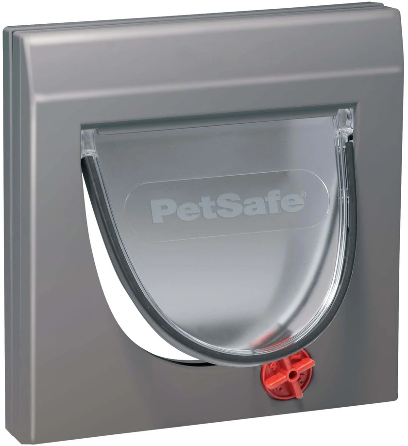 PetSafe Staywell Classic katės durelės su tuneliu – baltos, su 4 krypčių užraktu, universali prieigos sprendimas