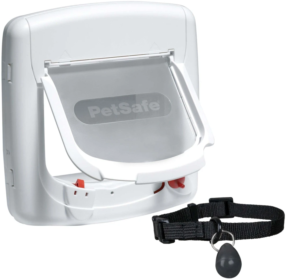 PetSafe Staywell Magnetic Deluxe katės durys „– Saugios baltos durys su magnetine fiksavimo sistema