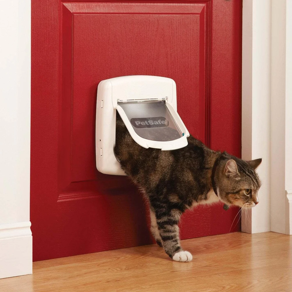PetSafe Staywell Magnetic Deluxe katės durys „– Saugios baltos durys su magnetine fiksavimo sistema