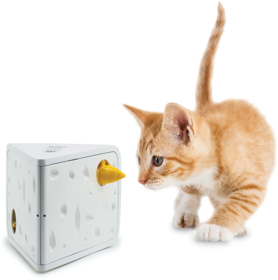 Petsafe FroliCat CHEESE Automatic Cat Teaser žaislas katėms su pelyte