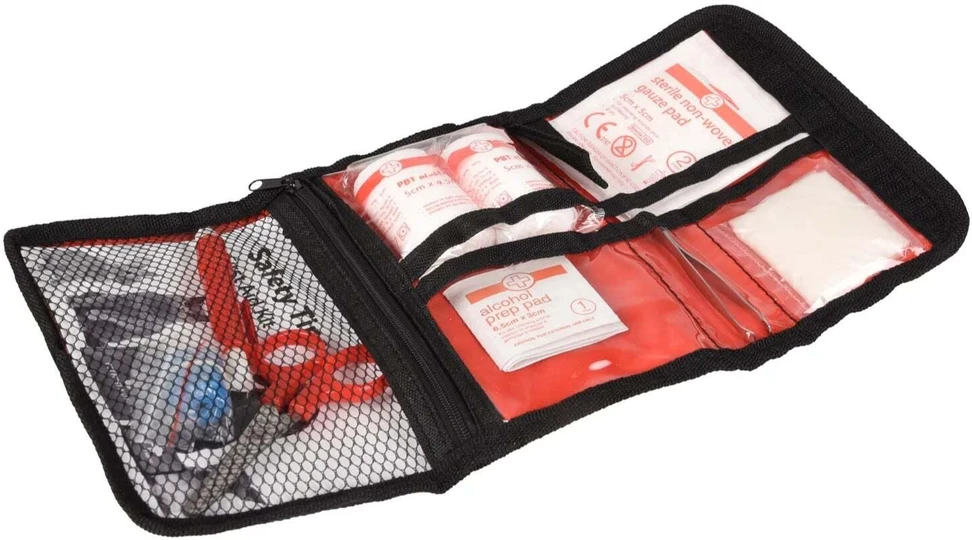 Pirmosios pagalbos rinkinys „Flamingo Resku Basic“ – kompaktiškas medicininės pagalbos nepaprastosios situacijos atveju rinkinys, mažas