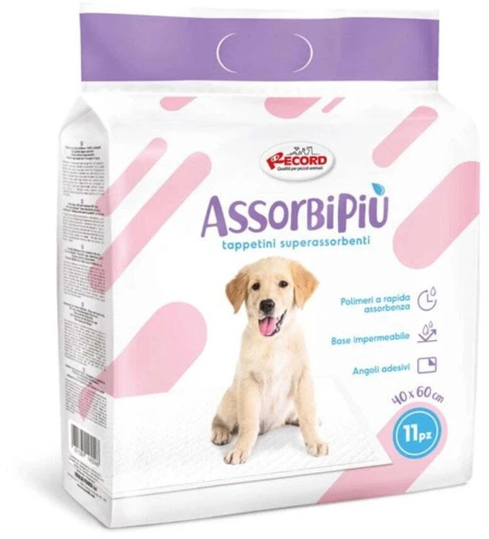 Record AssorbiPiu Treniravimo paklotai 40x60cm – Labai sugeriantys, nepralaidūs drėgmei, 11 vnt. pakuotė