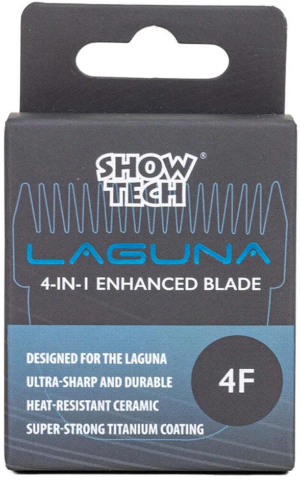 Show Tech 4in1 Enhanced Laguna ašmenys Nr. 4F – tikslūs 9 mm keičiamieji ašmenys, patvarus plienas