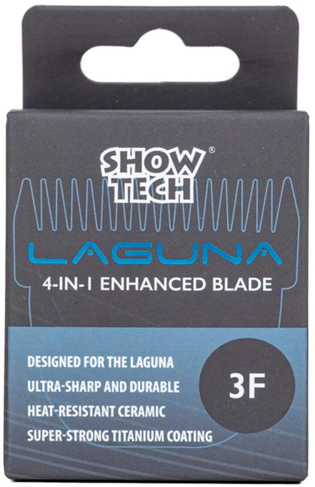 Show Tech 4in1 Enhanced Laguna ašmenys Nr. 3F – Tikslus keičiamasis ašmenys, 12 mm pjovimo ilgis