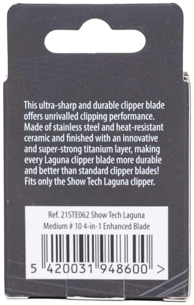 Show Tech 4in1 Enhanced Laguna Blade No. 10 – Reguliuojamas tikslumo ašmenys, pjovimo diapazonas 0,6–2,2 mm