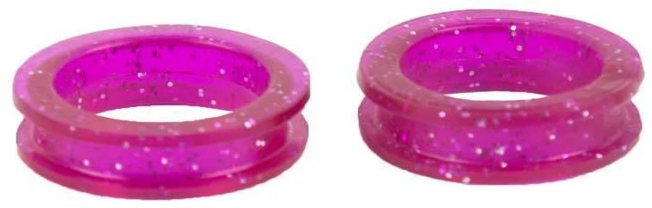 Show Tech Blizgantys žirklių laikikliai – 21 mm skersmens, violetiniai, patogi rankena, 2 vnt. rinkinys