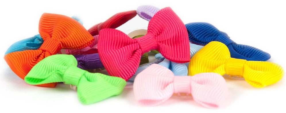 Show Tech Multicolor kaspinėliai su gumytėmis šunims, 50 vnt