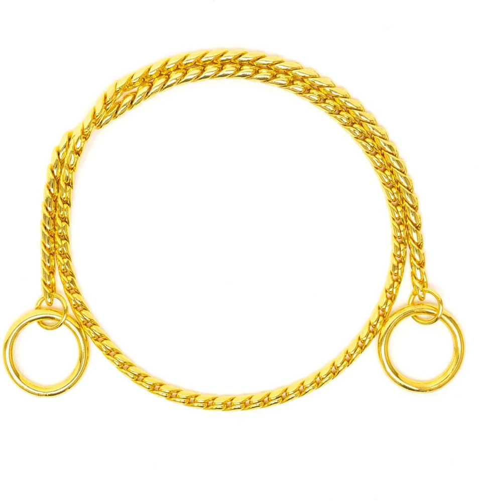 „Show Tech“ Elegantiška metalinė parodos grandinė – 25 cm ilgio, 2,5 mm pločio, rožinio aukso apdaila