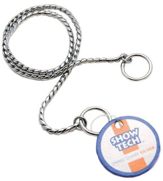 Show Tech parodinė grandinėlė „Snake“ – poliruotas sidabro spalvos metalas, 35 cm ilgio, 2,5 mm pločio