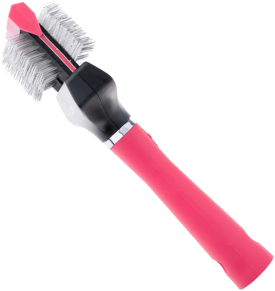Show Tech Flex Groom Professional Slicker šepetys – dvipusis lankstus minkštas kaištis, mažas dydis
