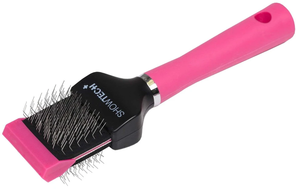 Show Tech Flex Groom Professional Slicker šepetys – dvipusis lankstus minkštas kaištis, mažas dydis