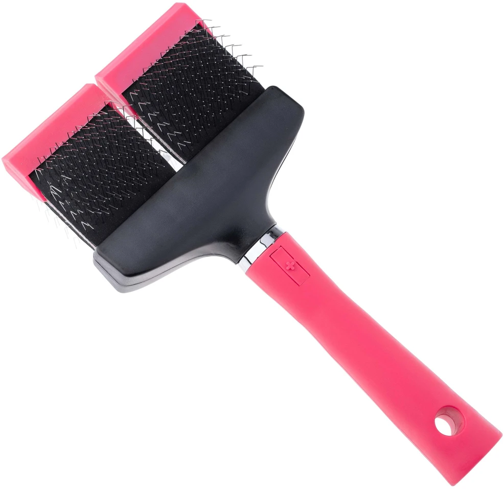 Show Tech Flex Groom Professional Slicker šepetys – dvipusis lankstus minkštas kaištis, mažas dydis