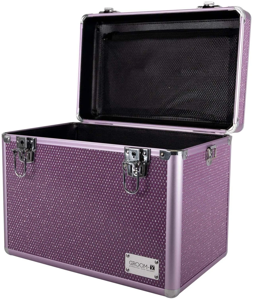 Show Tech Groom-X Sparkling Case Juodas – Patogus kirpimo įrankių organizatorius su blizgučiais
