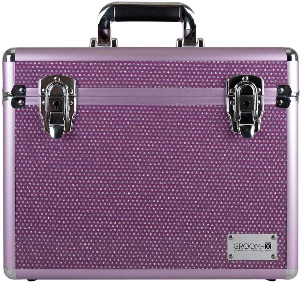 Show Tech Groom-X Sparkling Case Juodas – Patogus kirpimo įrankių organizatorius su blizgučiais