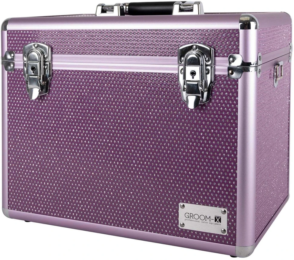 Show Tech Groom-X Sparkling Case Juodas – Patogus kirpimo įrankių organizatorius su blizgučiais