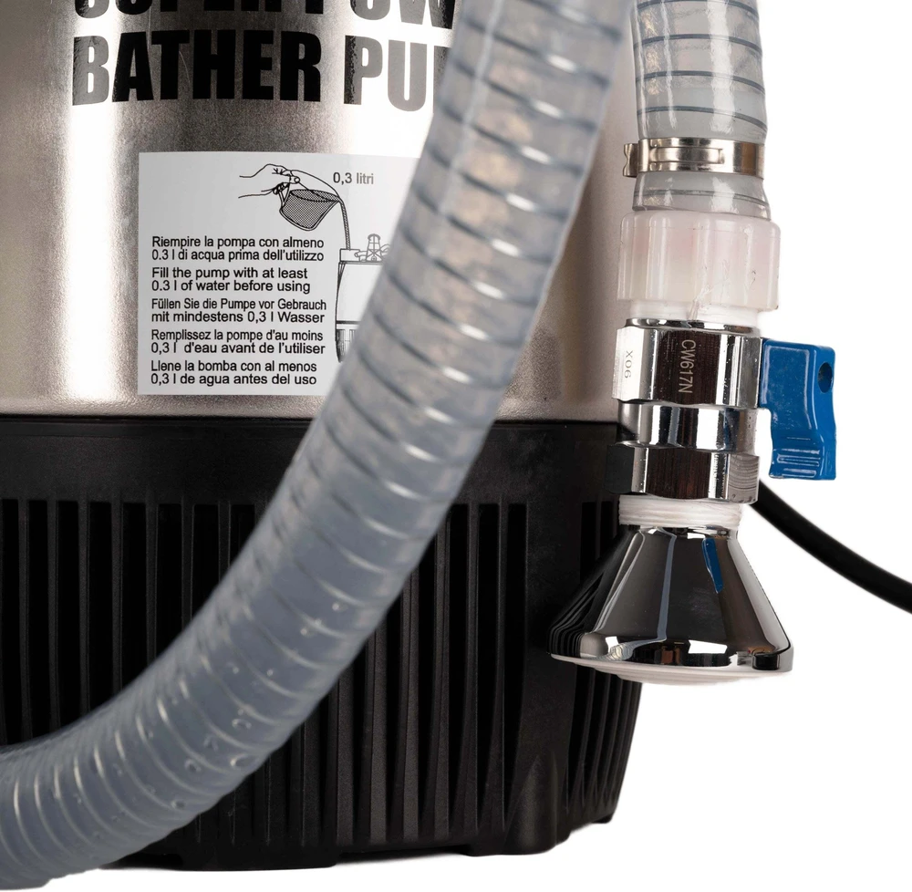 Show Tech Groom-X Super Power Bather Pump – Aukšto slėgio maudymo rinkinys su patvariu varikliu ir žarna Groom-X