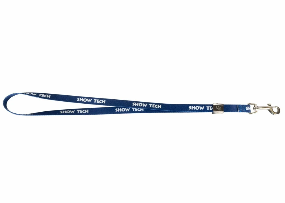 „Show Tech“ Grooming Noose Mėlyna – Reguliuojama kaklo pavadėlis su logotipu, 57x1,5 cm