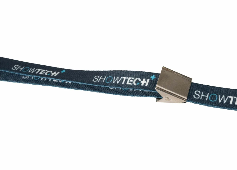 Show Tech Grooming Noose Pilkas – Reguliuojamas kaklo pavadėlis su logotipu, 57x1,5 cm patvarus dizainas