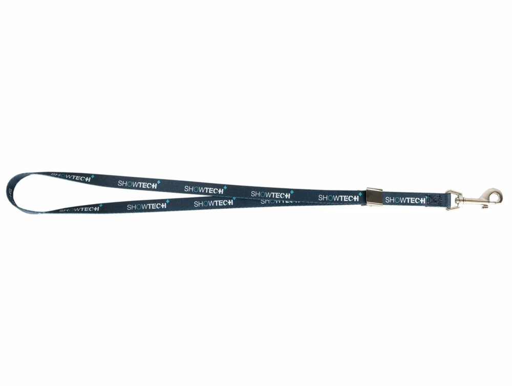 Show Tech Grooming Noose Pilkas – Reguliuojamas kaklo pavadėlis su logotipu, 57x1,5 cm patvarus dizainas