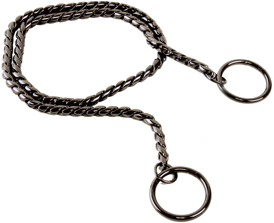 Show Tech Gyvatės grandinėlė Anthracite – Elegantiška 75cm metalinė parodų grandinėlė, patvari apdaila