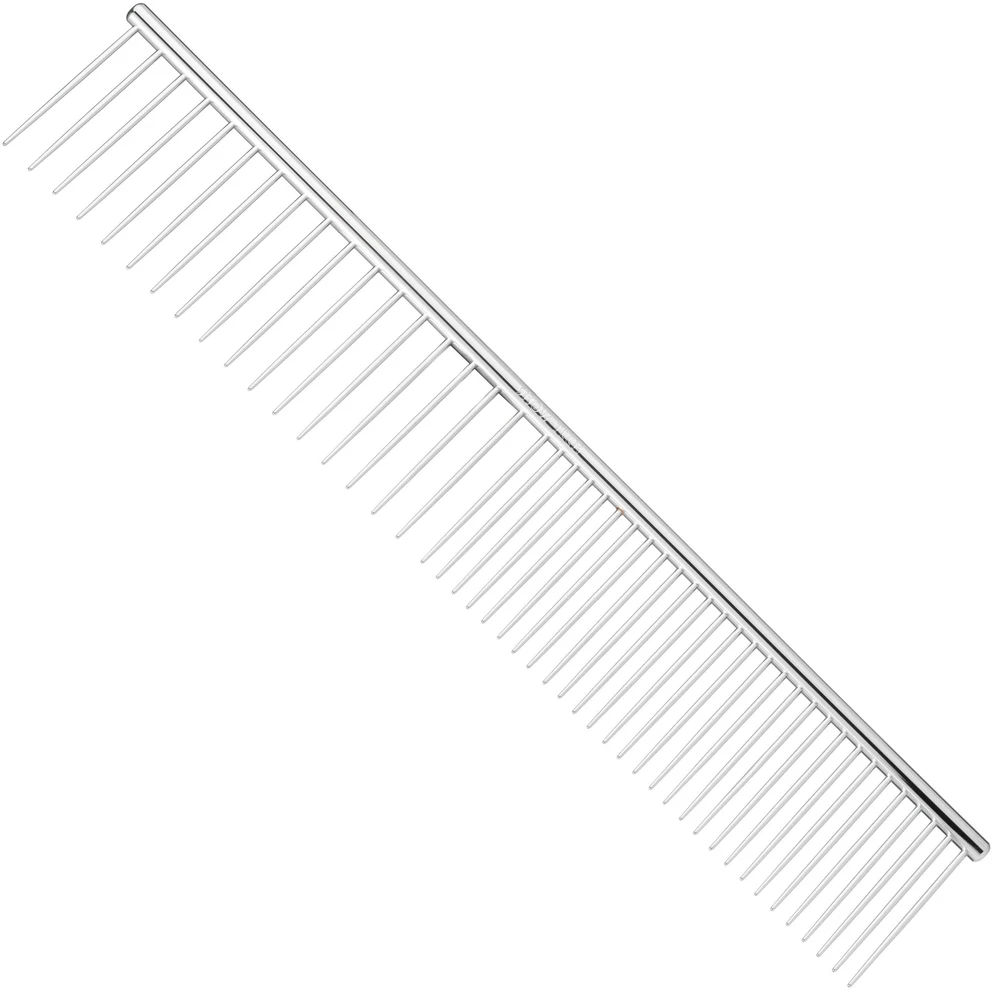 Show Tech Kombinuotas Šukos – Metalinės Šukos su Mišriu Dantukų Atdalumu, 28cm Ilgis