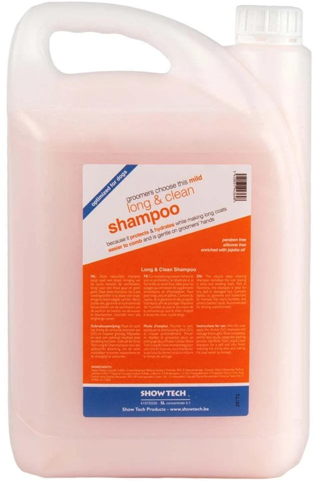 Show Tech Long & Clean šampūnas ilgaplaukiams, 5 l