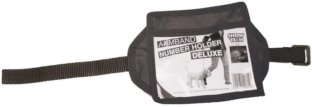 Show Tech numerio laikiklis Deluxe – Aukštos kokybės juodas numerio dirželis, saugus ir patvarus dizainas